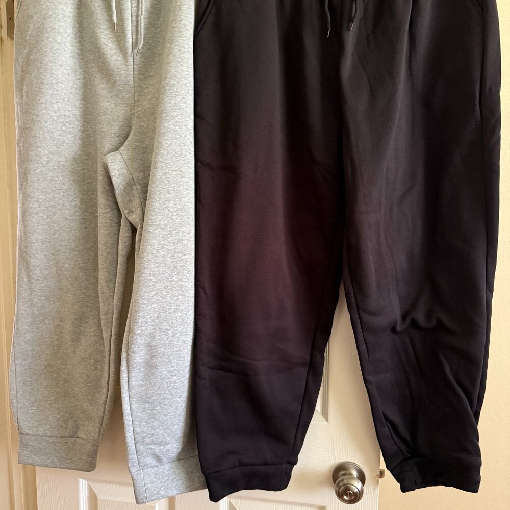 2 pair plus size fleece sweatpants NEW without tag